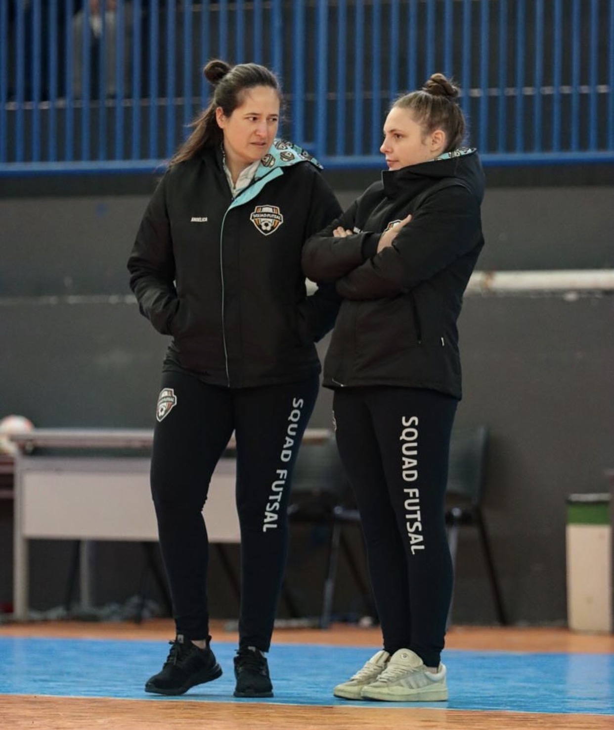 Professoras da Squad Futsal na quadra